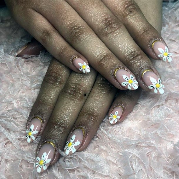 Bright Flowers Light Nails April Women