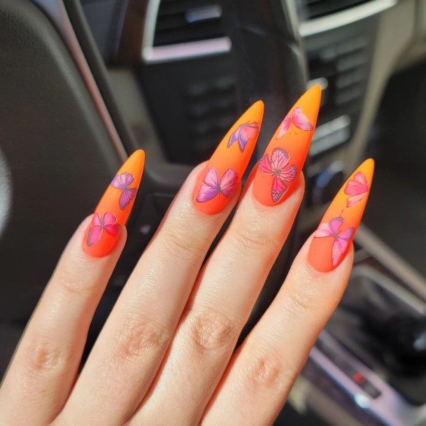 Bright Ombre Nail For Ladies