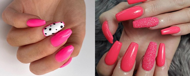 Top 100 Best Bright Pink Nail Ideas For Women – Hot Fingernail Designs