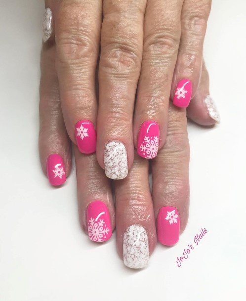 Bright Pink Womens Nail Ideas