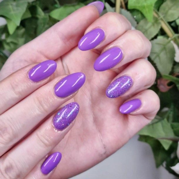 Bright Purple Nails Feminine Ideas