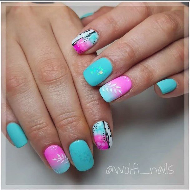 Bright Summer Nail Feminine Designs