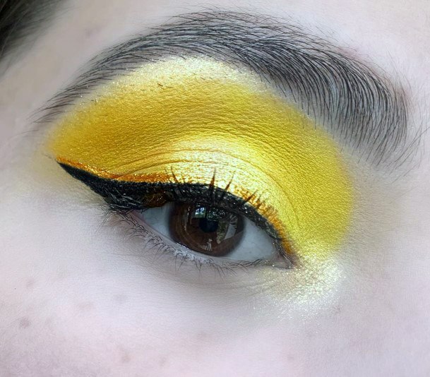 Bright Sunlight Yellow Eyeshadow Women