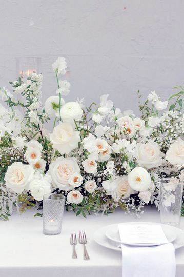 Bright White Wedding Flowers