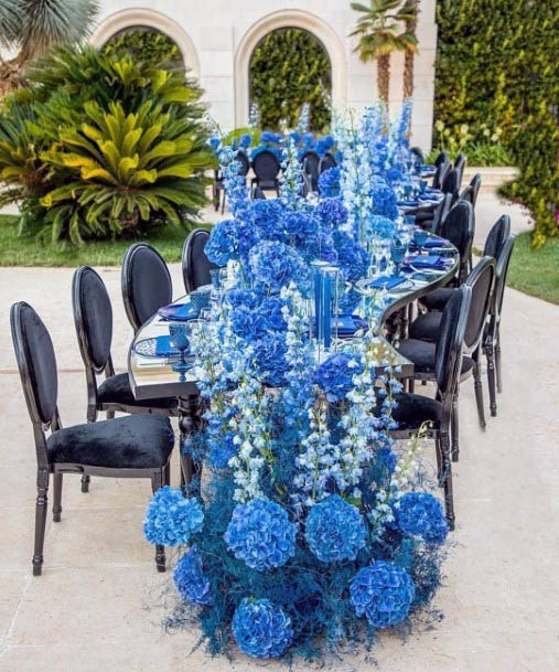 Brilliant Blue Wedding Flowers