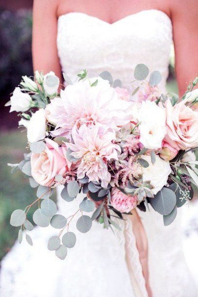 Brilliant Blush Bouquet Wedding Flowers Art