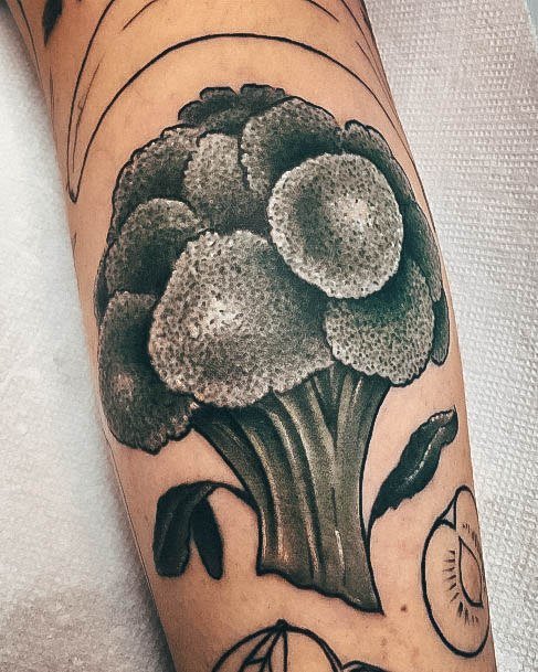 Broccoli Tattoo For Ladies