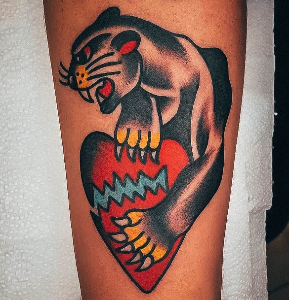 Broken Heart Tattoo Design Inspiration For Women Jaguar Design