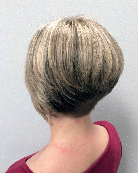 Brown Blonde Thick Hair Razor Edge Straight Hair Pixie Cut