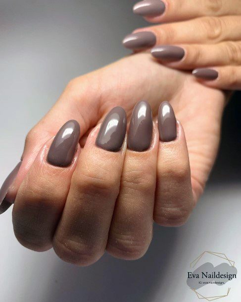 Brown Dress Nail Feminine Designs