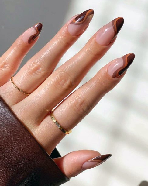 Brown Dress Womens Nail Designs