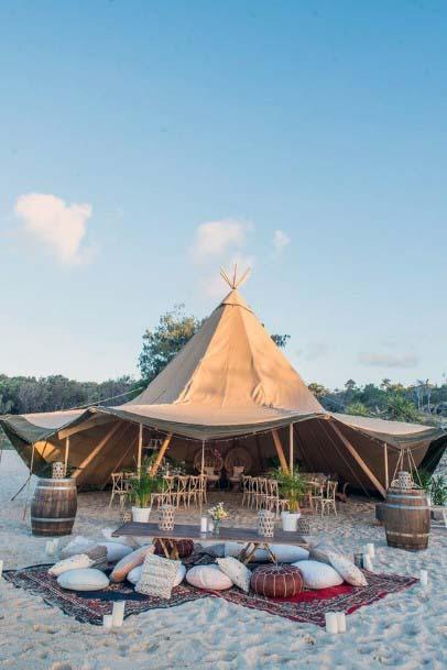 Brown Tent Decorations Wedding