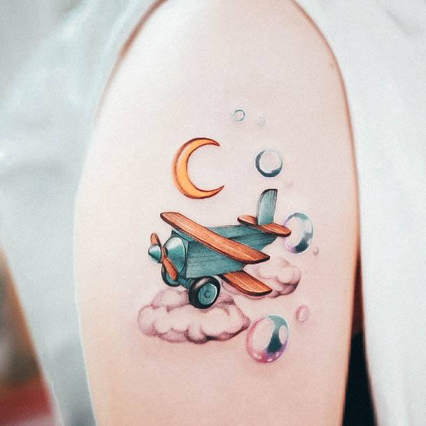 Bubble Female Tattoo Designs