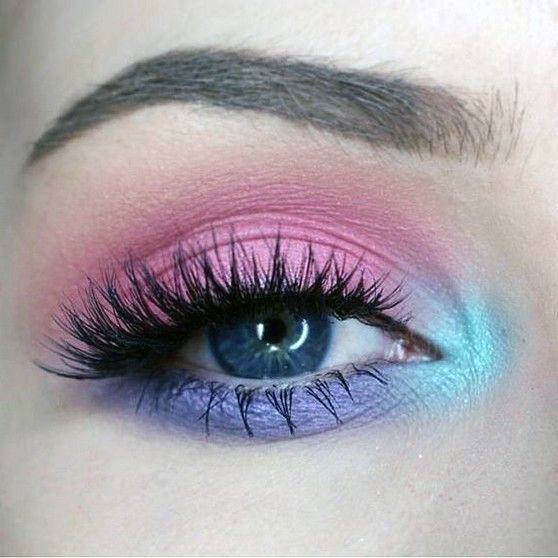 Bubble Gum And Candy Blue Womens Eyeshadow Ideas