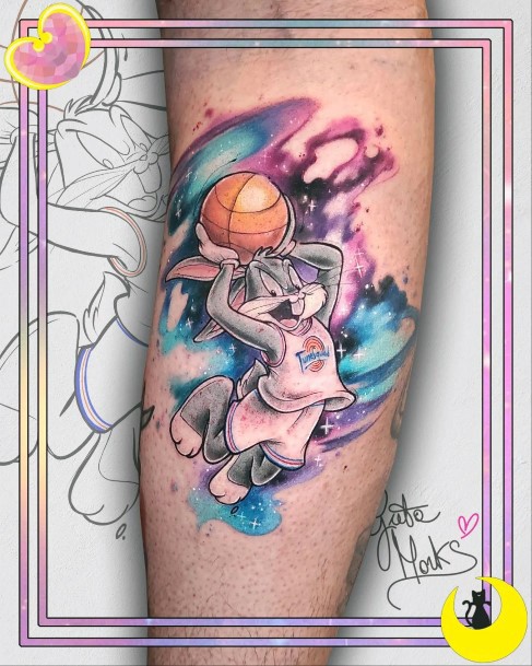 Bugs Bunny Tattoo Design Inspiration For Women