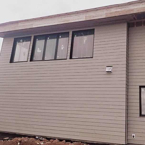 Build New Home Finished Fiber Cement Siding