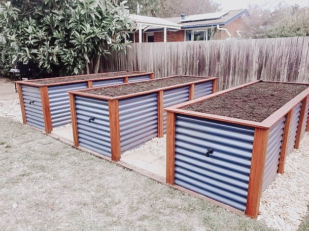 Building A Raised Garden Bed Design Metal Galvanized Steel