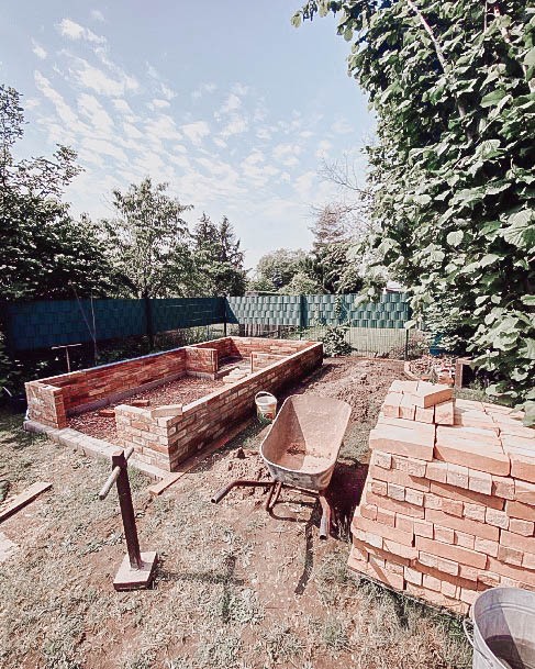 Building Raised Beds For Gardening Brick