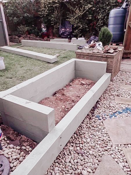 Building Raised Beds For Gardening Concrete