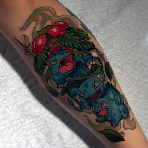 Bulbasaur Tattoo For Ladies