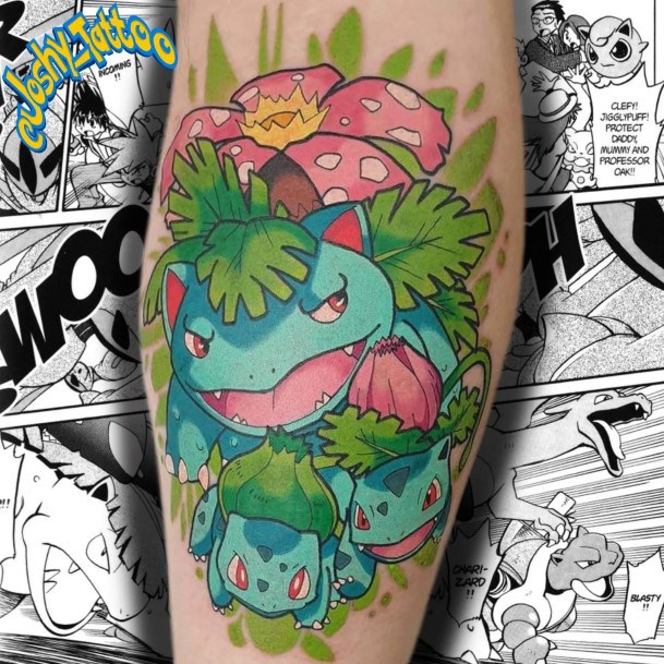 Bulbasaur Tattoos For Girls