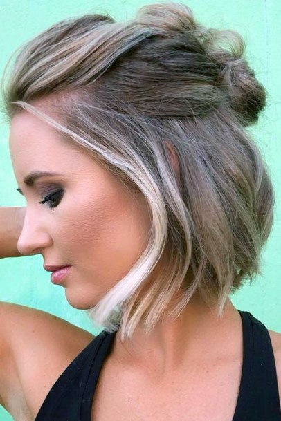 Bun Hairstyle For Short Hair