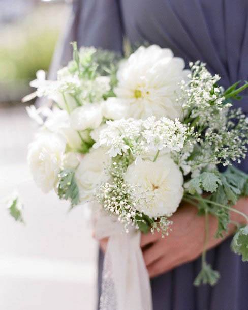 Bunch Of White Wedding Flowers