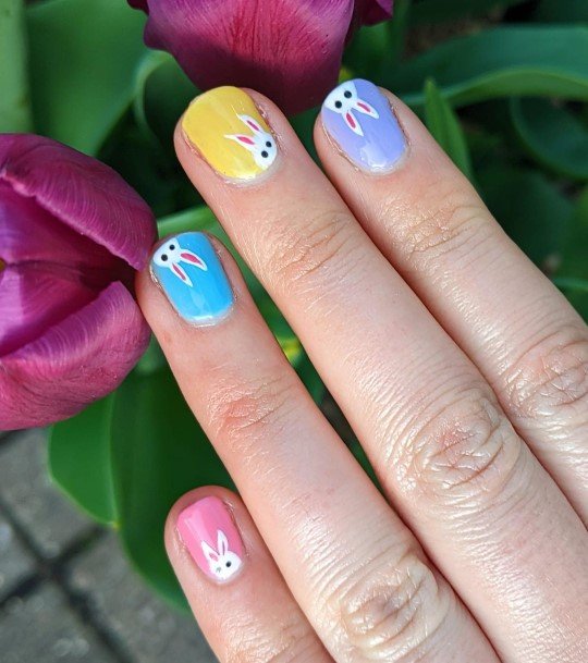 Bunny Nails Feminine Ideas