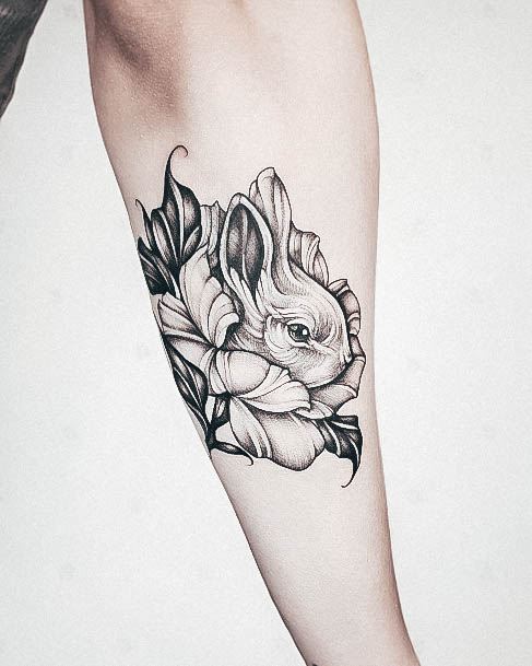 Bunny Rabbit Girls Tattoo Ideas