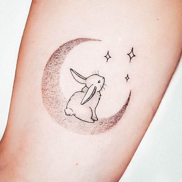 Bunny Rabbit Tattoo Design Inspiration For Women