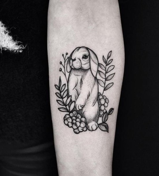 Bunny Rabbit Tattoo Designs For Women