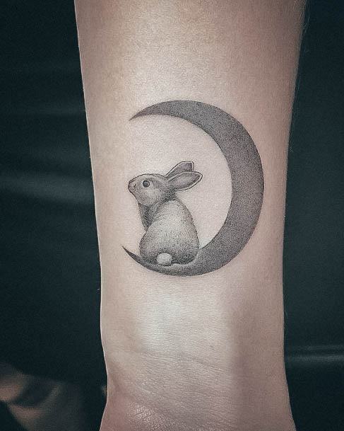 Bunny Rabbit Tattoo Feminine Designs