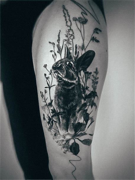 Bunny Rabbit Womens Tattoos Designs