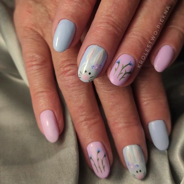 Bunny Womens Nail Ideas