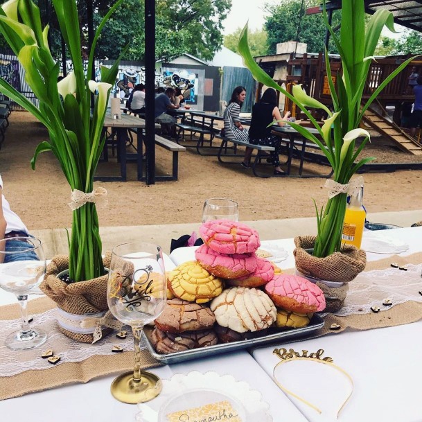 Burlap Wedding Decor Table Runner Dessert Setup