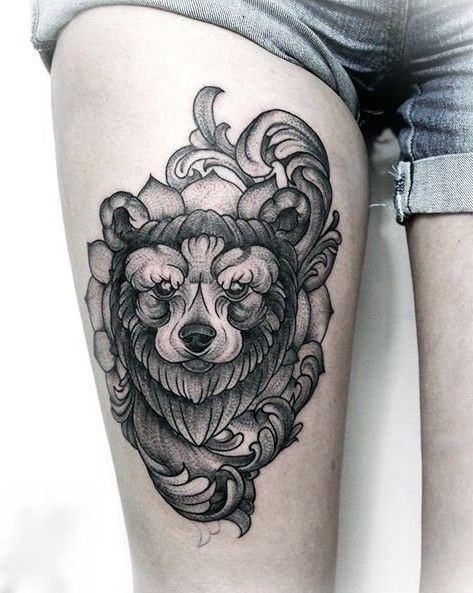 Top 9 Bear Tattoo Designs With Meanings  Styles At Life