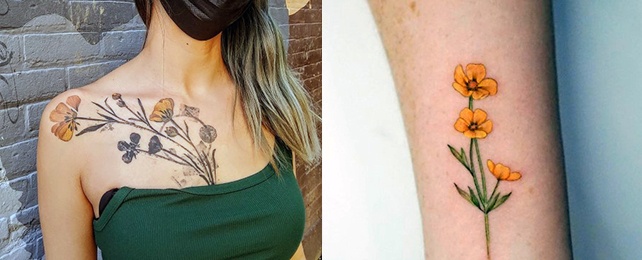 Top 100 Best Ranunculus Buttercup Tattoos For Women – Flower Design Ideas