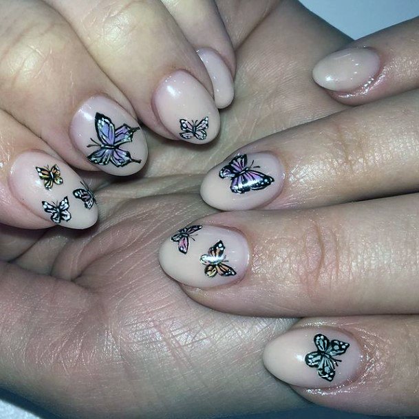 Butterfly Stickers April Nails Women