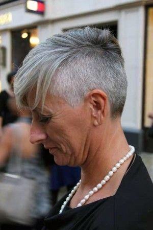 Buzzed Sides Pixie Short Hairstyles For Women Over 60