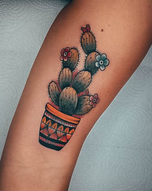 Cactusic Womens Cactus Tattoo Designs