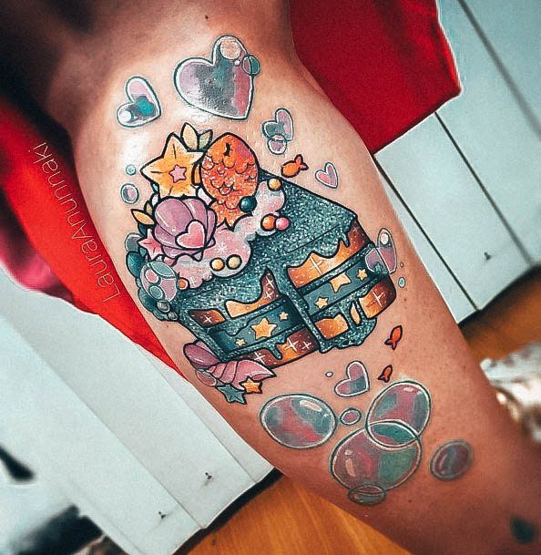 Cake Tattoo Design Inspiration For Women