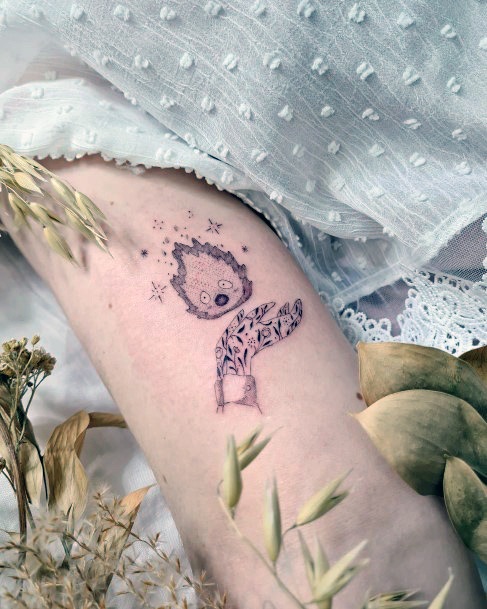 Calcifer Womens Tattoo Designs