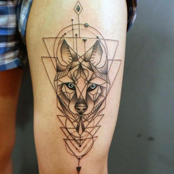 Calculating Wolf Tattoo Womens Arms