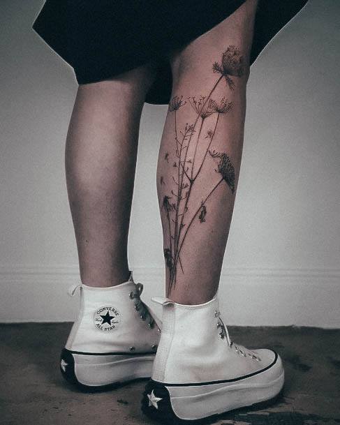 Calf Girls Tattoo Ideas