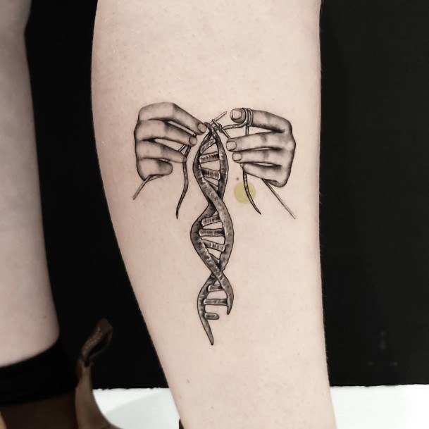 Calf Knit Dna Womens Tattoos