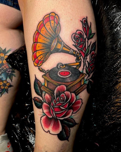 Calf Tattoo Design Inspiration For Women