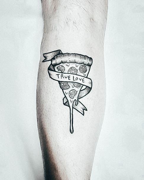 Calf True Love Womens Pizza Girly Tattoo Designs