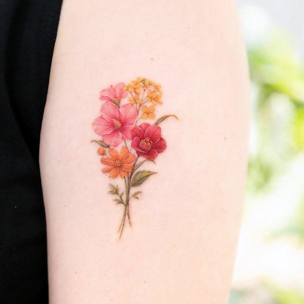 Camellia Tattoo Design Inspiration For Women