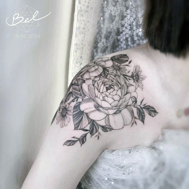 Camellia Tattoo Feminine Designs