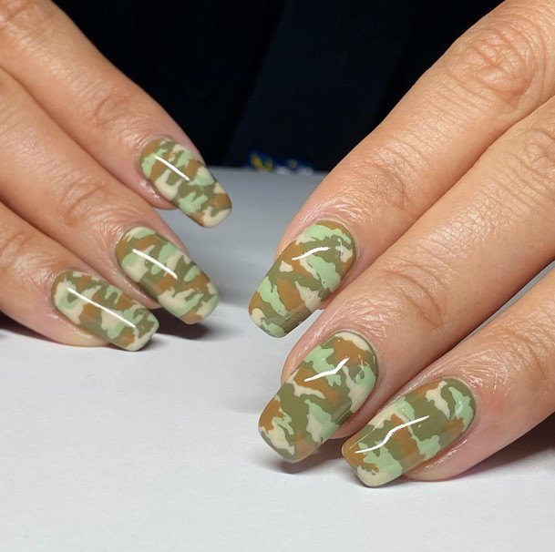 Camo Nails For Girls